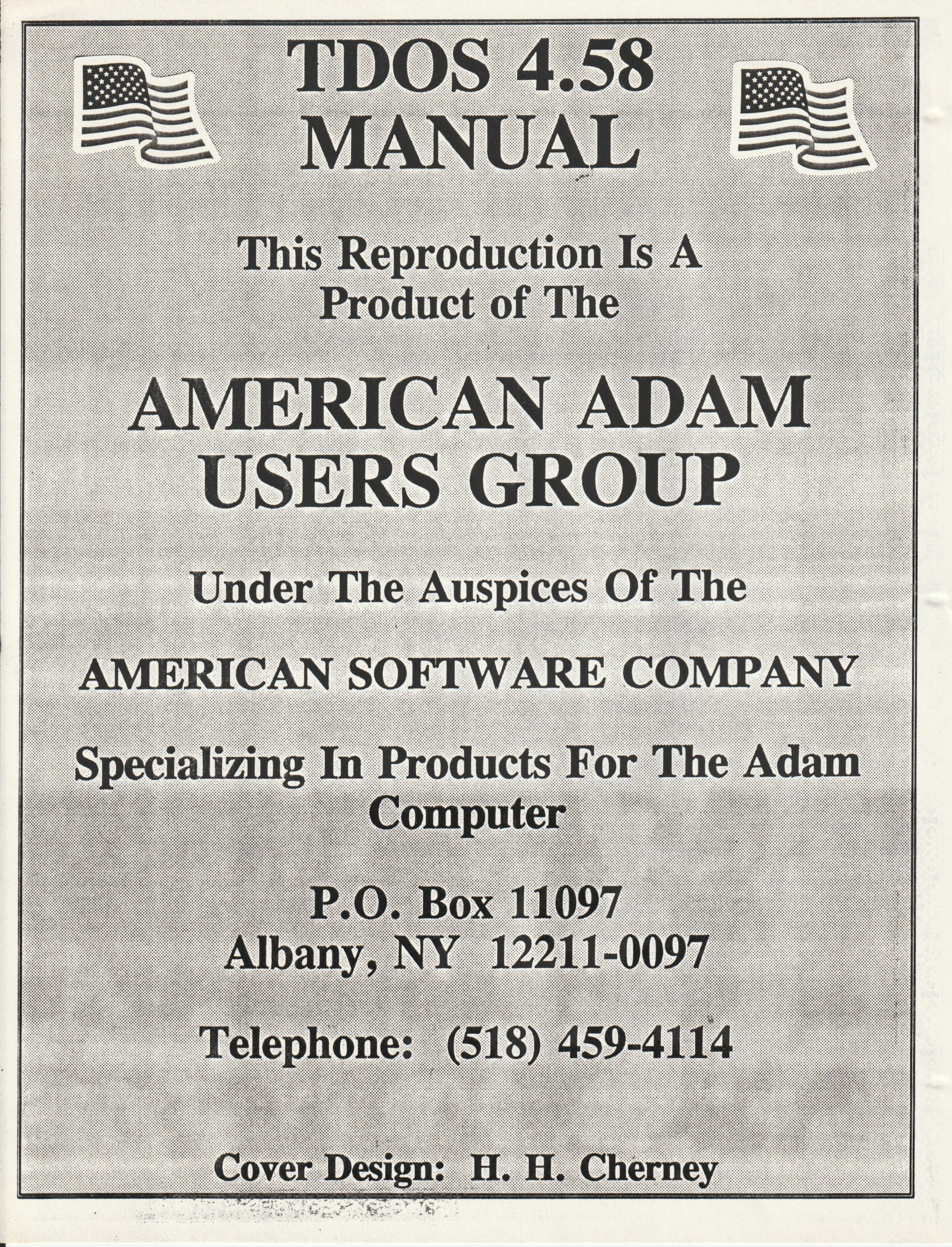 Early TDOS Programmers Manual (AAUG) - TDOS operating system manual